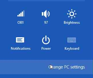 Change PC settings